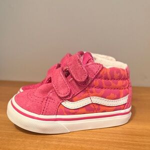 Vans Kids Pink and Orange Sneakers
